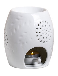Innobiz Bílá keramická aromalampa na čajové svíčky