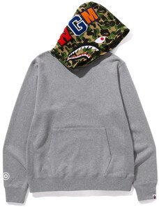 Bape ABC Camo Shark Pullover Hoodie Grey