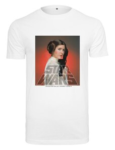 Merchcode Princezna Leia Tee z Hvězdných válek bílá