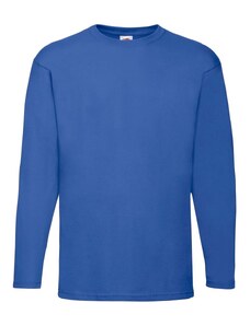 Fruit Of The Loom Valueweight Long Sleeve T Royal Blue pánské tričko s dlouhým rukávem S