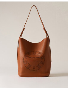 BORBONESE BORBONESE BUCKET BAG LEATHER ITAL.ORIGIN (Rozměry: 27 x 33 x 13 cm)