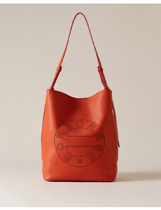 BORBONESE BORBONESE BUCKET BAG LEATHER ITAL.ORIGIN (Rozměry: 27 x 33 x 13 cm)