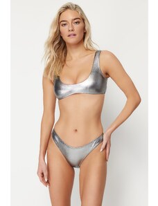 Trendyol Silver Bralette Regular Bikini Set