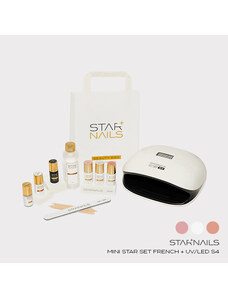 Sada STARNAILS Mini Star Set French + UV/LED S4 - modeláž gel lakem