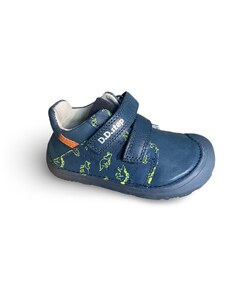 Celoroční barefoot boty D.D.STEPS 073-919 Bermuda blue se svítící podrážkou - modré