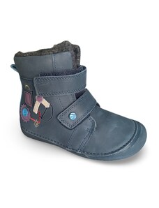 Zimní barefoot boty D.D.Step W063-321A modré