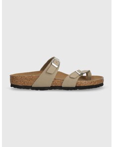 Žabky Birkenstock Mayari dámské, béžová barva, na plochém podpatku, 1026697