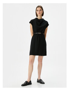 Koton Mini Dress Collar Detail Belt Detailed Short Sleeve