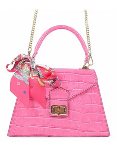 Luxusní italská kabelka z pravé kůže VERA "Flaminga" 18x24cm