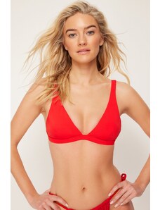 Trendyol Red Triangle Bikini Top
