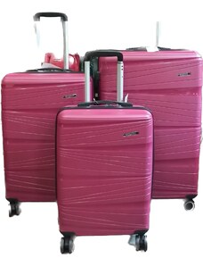 Cestovní kufr skořepinový Viagio - červený vel.S