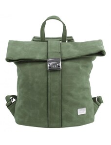 BELLA BELLY Barebag Dámský batoh / kabelka z broušené kůže zelená