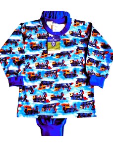 IRIS-Chlapecké pyžamo Mašinky modré