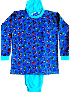 IRIS-Chlapecké pyžamo Traktory modré