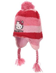 ARIAshop Dětská pruhovaná čepice Hello Kitty 54