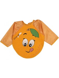 ARIAshop Dětský bryndák s dlouhými rukávy Orange