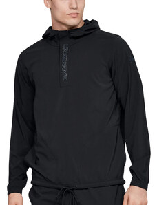 Bunda s kapucí Under Armour UA Baseline Woven Jacket-BLK 1383400-001