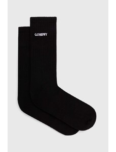 Ponožky Marcelo Burlon Manifesto Logo Shorts Socks pánské, černá barva, CMRA015S24KNI0021001