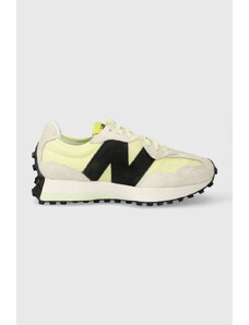 Sneakers boty New Balance 327 žlutá barva, WS327WG