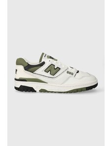 Kožené sneakers boty New Balance BB550DOB bílá barva, BB550DOB