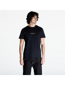 Pánské tričko FRED PERRY Graphic Print T-Shirt Black