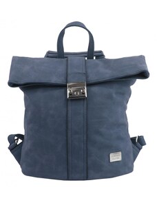 BELLA BELLY Dámský batoh / kabelka z broušené kůže modrá