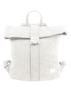 BELLA BELLY Barebag Dámský batoh / kabelka z broušené kůže světlá krémová