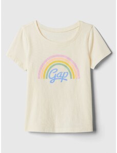 GAP Dětské tričko s logem Béžová