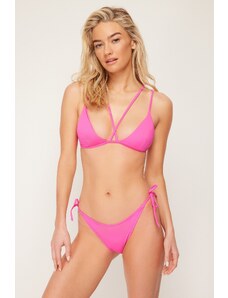 Trendyol Pink Triangle Regular Bikini Set