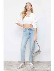 Trendyol Light Blue High Waist Slim Mom Jeans