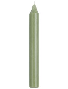IB LAURSEN Vysoká svíčka Dusty Green Rustic 18 cm