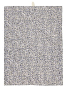 IB LAURSEN Bavlněná utěrka Leonora/Blue Flower 50 x 70 cm