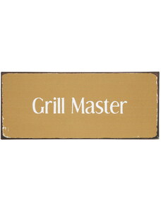 IB LAURSEN Plechová cedule Grill Master