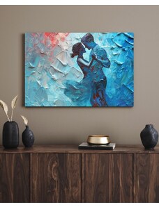 Modrý obraz Tančící pár