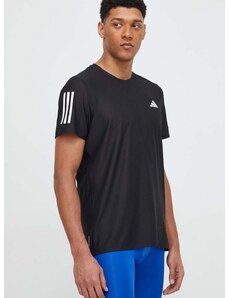 Běžecké tričko adidas Performance Own the Run černá barva, s potiskem, IN1500