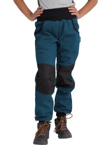 Dětské softshellové kalhoty UNUO s fleecem Street Strong, Kobaltová