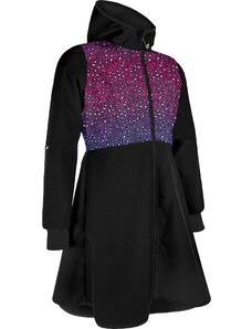 Dámský softshellový kabát UNUO s fleecem Romantico, Černá, Divočina