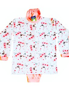 IRIS-Dívčí pyžamo Kočička v květinách