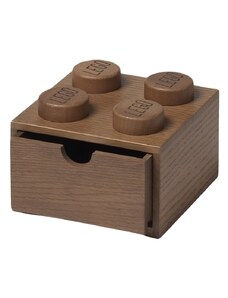 Lego Tmavý dubový úložný box LEGO Wood 16 x 15 cm