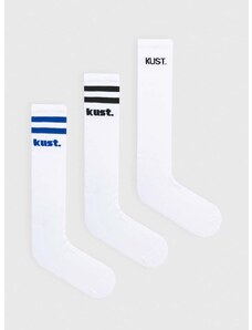 Ponožky kust. 3-pack pánské, bílá barva