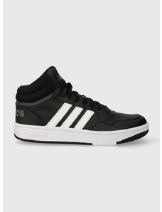 Dětské sneakers boty adidas Originals HOOPS 3.0 MID K černá barva