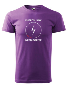 Super plecháček Pánské tričko s potiskem Need coffe