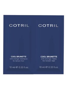 VZOREK Cotril Cool Brunette modrý šampón a maska pro hnědé vlasy 2 x 10 ml