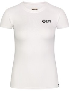 Nordblanc Bílé dámské bavlněné tričko EMBLEM