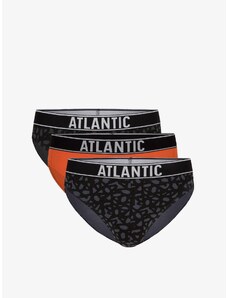 Klasické pánské slipy ATLANTIC 3Pack - vícebarevné