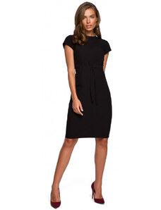 Style šaty s páskem na černé model 15107051 - STYLOVE