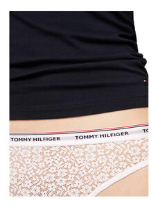 Tommy Hilfiger 3pack tanga kalhotky UW0UW04896 Bílá/černá/růžová