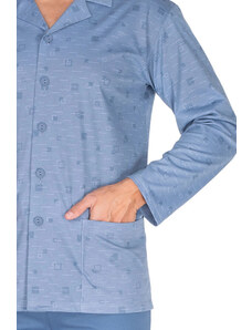 Pánské pyžamo 444 light blue plus - REGINA