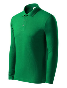 Malfini Pique Polo LS M MLI-22116 trávově zelené pánské polo tričko