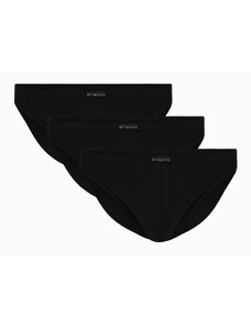 Pánské slipy ATLANTIC Mini 3Pack - černé